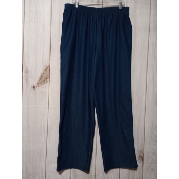 Alfred Dunner Pants‎ Ladies 18 Pull On Waist Chambray - Picture 1 of 5